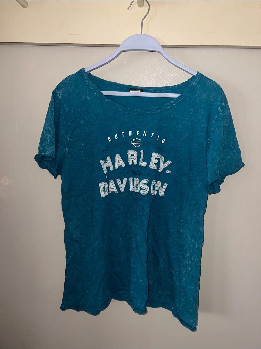 Harley-Davidson Teal Short Sleeve Graphic Tee